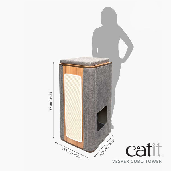 Catit Vesper Cubo Tower Cat Lounge