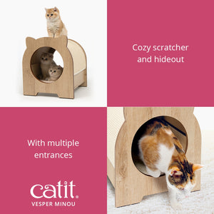 Catit Vesper Minou Cat Sratcher and Hideout
