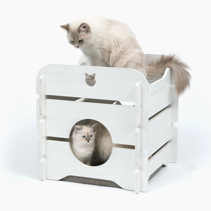 Catit Vesper Cat Lounge Furniture, Cottage, White
