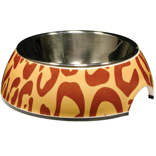 Catit Style 2-In-1 Cat Bowl, Leopard, X-Small