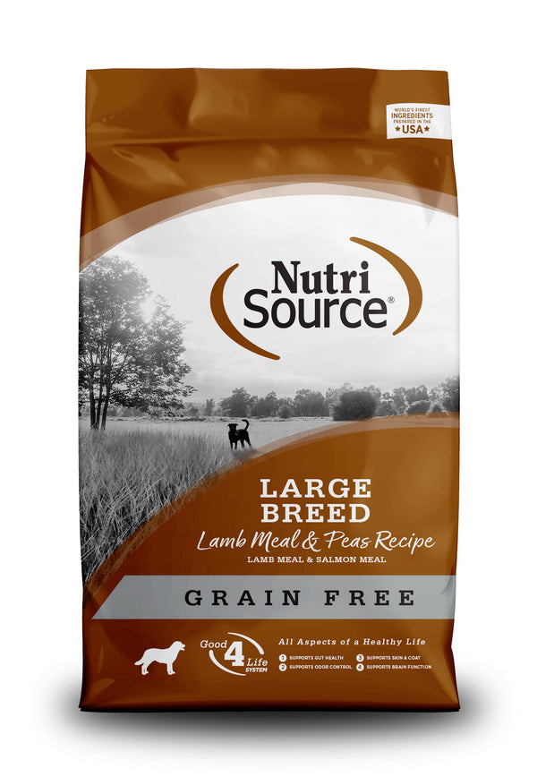 NutriSource - Recette farine d'agneau et pois sans grains pour chiens de grande race