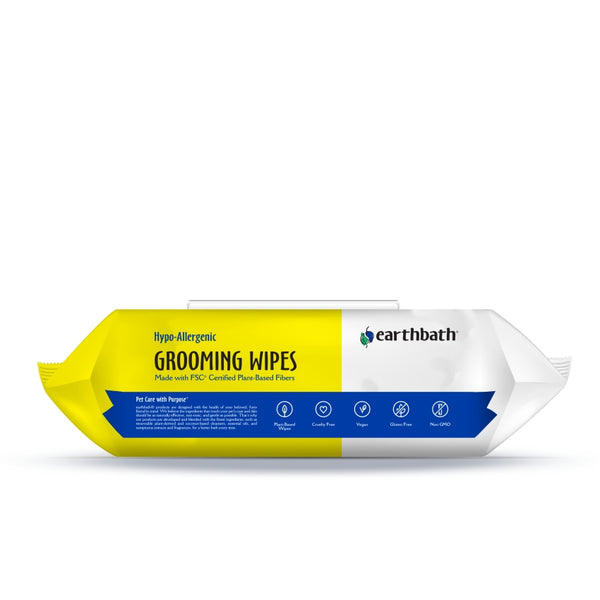 Earthbath Hypo-Allergenic Grooming Wipes, Fragrance Free