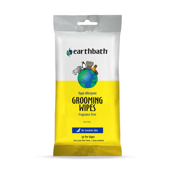 Earthbath Hypo-Allergenic Grooming Wipes, Fragrance Free