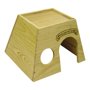 Kaytee Woodland Get-A-Way Wood Hideout for Small Animals, Large