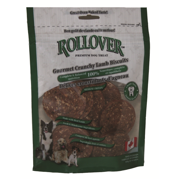 Rollover Premium Crunchy Gourmet Lamb Biscuits Dog Treats