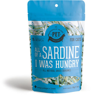 The Granville Island Pet All of a Sardine I was Hungry Cat Treats, 1.76-oz