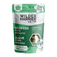 Wilder Harrier Vegan Biscuits Seaweed Pear Spinach Hypo Dog Treats, 120-gm