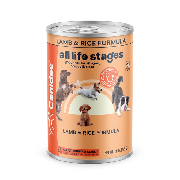 Canidae All Life Stages Lamb & Rice Wet Dog Food Can