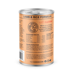 Canidae Toutes Étapes de la Vie Agneau et Riz Boîte de nourriture humide pour chiens