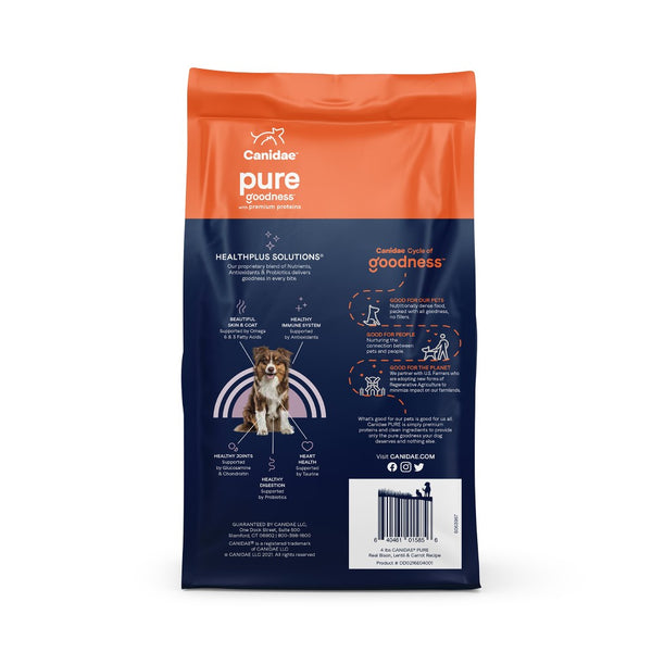 Canidae PURE Grain-Free Limited Ingredient Real Bison, Lentil & Carrot Dry Dog Food