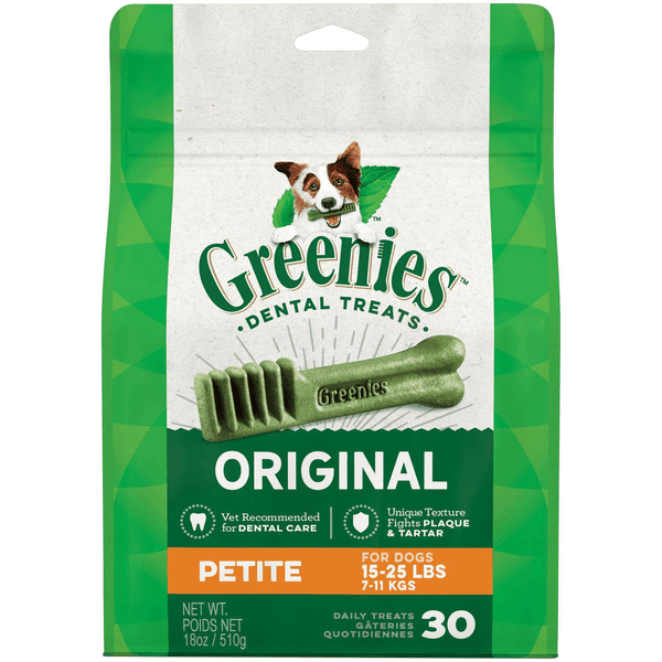 Greenies Original Petite Dental Dog Treats, 18-oz, 30-count