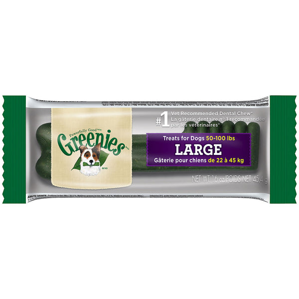 Greenies Original Large Dental Dog Treats - Individually Wrapped, 1-count [DISPLAY]