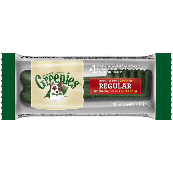 Greenies Original Regular Dental Dog Treats - Individually Wrapped, 1-count