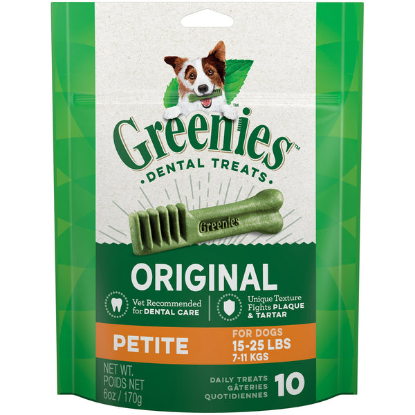 Greenies Original Petite Dental Dog Treats, 6-oz, 10-count