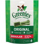Greenies Original Regular Dental Dog Treats, 6-oz, 6-count