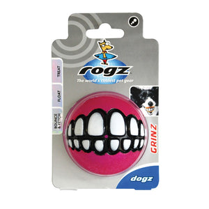 Rogz Grinz Treat Ball Jouet pour chien Couleurs assorties