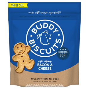 Buddy Biscuits with Bacon & Cheese Oven Baked Dog Treats