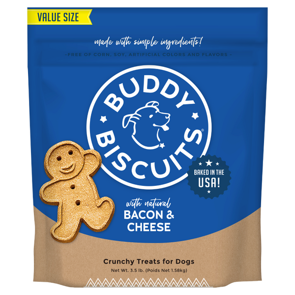 Buddy Biscuits with Bacon & Cheese Oven Baked Dog Treats