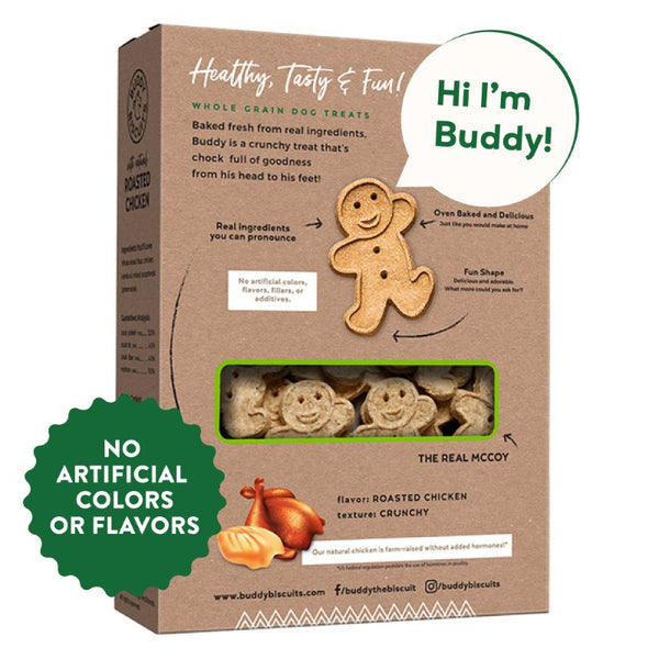 Buddy Biscuits with Roasted Chicken Oven Baked Dog Treats