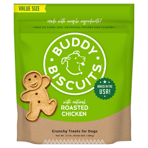 Buddy Biscuits with Roasted Chicken Oven Baked Dog Treats