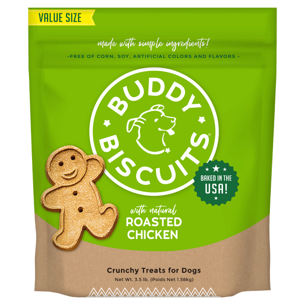 Buddy Biscuits with Roasted Chicken Oven Baked Dog Treats