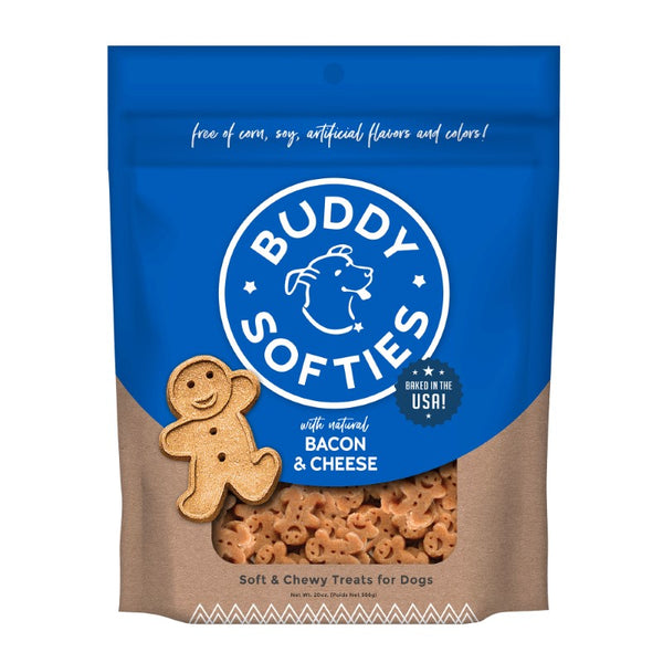 Buddy Biscuits friandises molles et moelleuses pour chiens au bacon et au fromage