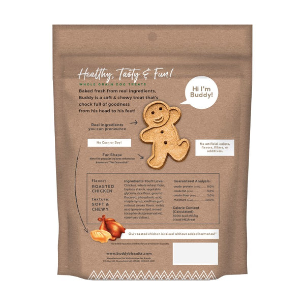 Buddy Biscuits avec poulet rôti Friandises molles et moelleuses pour chiens