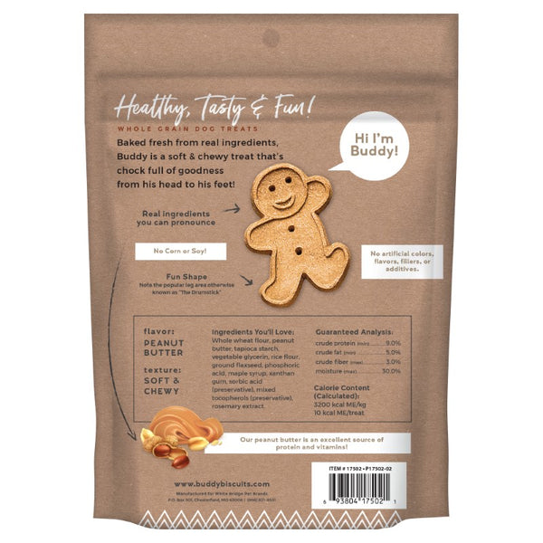 Buddy Biscuits Biscuits mous et moelleux pour chiens au beurre de cacahuète