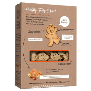 Buddy Biscuits Grain-Free Oven Baked with Homestyle Peanut Butter Dog Treats, 14-oz box