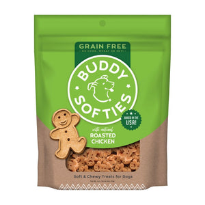 Buddy Biscuits Friandises pour chiens sans céréales, molles et moelleuses au poulet rôti, 5 oz