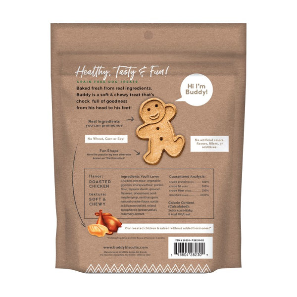 Buddy Biscuits Friandises pour chiens sans céréales, molles et moelleuses au poulet rôti, 5 oz
