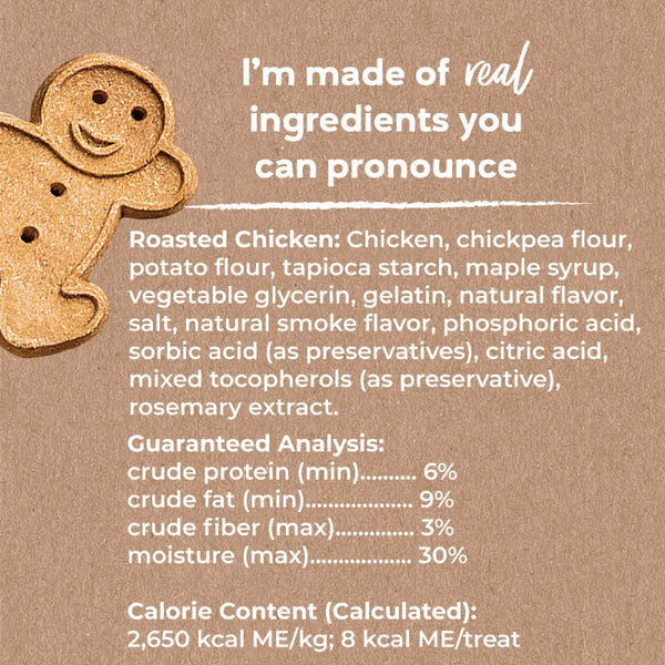 Buddy Biscuits Friandises pour chiens sans céréales, molles et moelleuses au poulet rôti, 5 oz