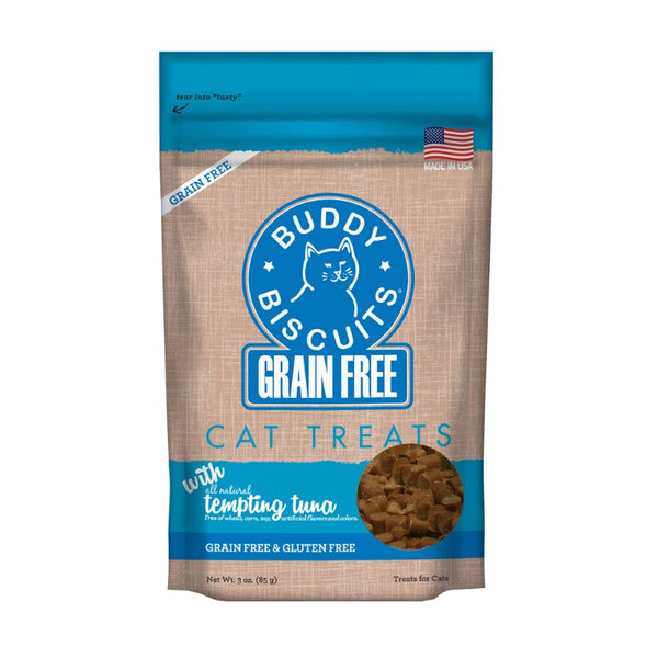 Buddy Biscuits Friandises sans céréales au Thon irrésistibles pour chat, 3 oz