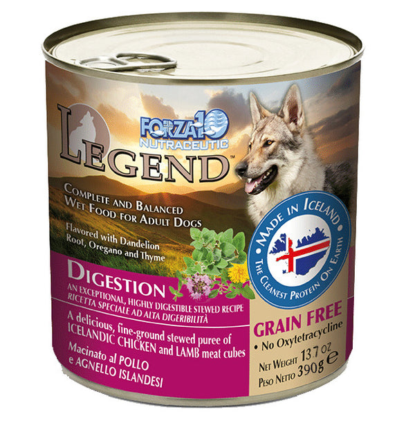 Forza10 Legend Digestion Chicken & Lamb Recipe Grain-Free Wet Dog Food, 13.7-oz