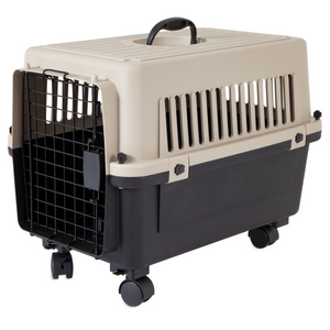 Precision Cargo Kennel for Pets, Tan & Black, 200