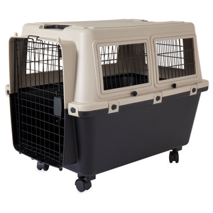 Precision Cargo Kennel for Pets, Tan & Black, 400