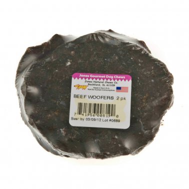 Jones Natural Chews Woofer Friandise pour chien, 1.2 oz, lot de 2