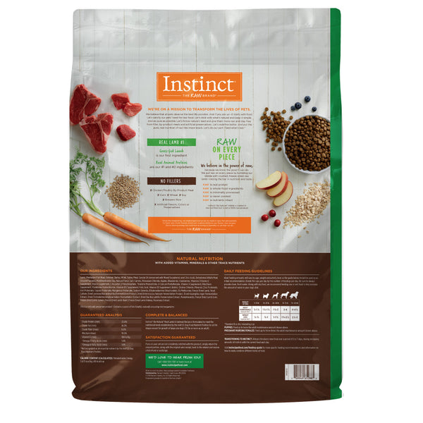 Instinct Be Natural Agneau réel et avoine croquettes pour chien
