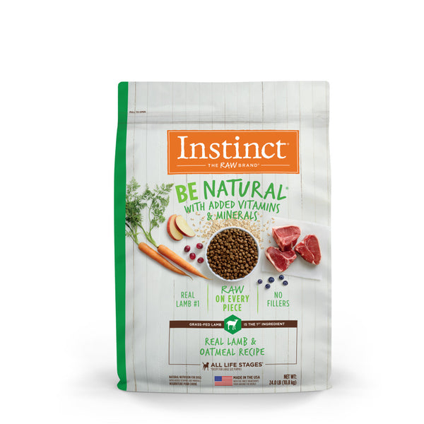 Instinct Be Natural Agneau réel et avoine croquettes pour chien