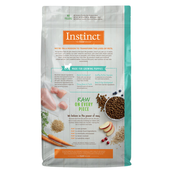 Instinct Be Natural Real Chicken & Brown Rice Puppy Dry Dog Food