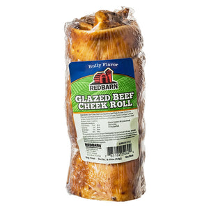 Redbarn Glazed Beef Cheek Roll Bully Flavor Dog Treats