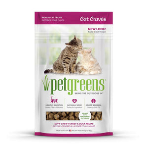 Pet Greens Cat Craves Turkey & Duck Soft-Chew Cat Treats, 3-oz