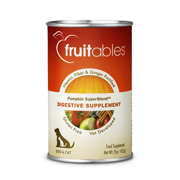 Fruitables Pumpkin and Ginger SuperBlend Digestive Dog & Cat Supplement