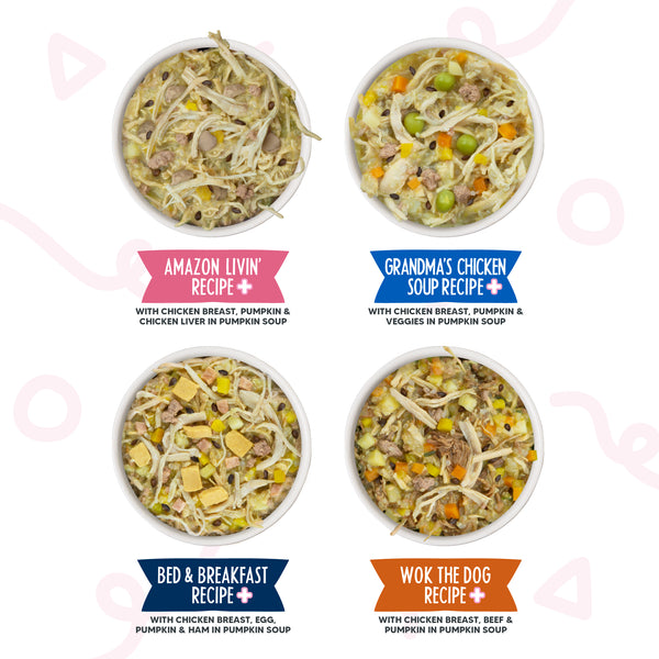 Weruva Meals 'n More Pack varié Belly Belly Nice! de repas humides pour chien (CA), 3,5 oz, paquet de 10