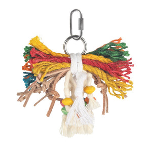 HARI Smart Play Parrot Toy, Leather Kabob