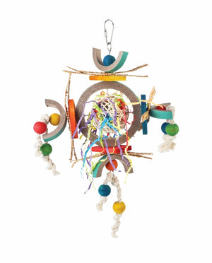 HARI Smart Play Parrot Toy, Space Station, Small