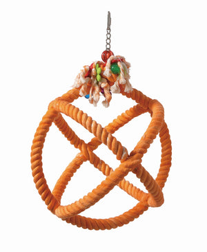 HARI Smart Play Parrot Toy, Roper Orbiter Perch n Swing, Medium