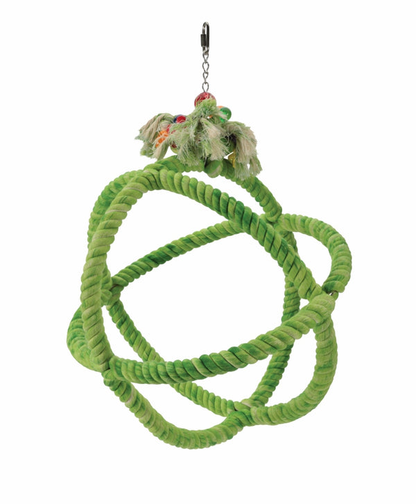 HARI Smart Play Parrot Toy, Roper Orbiter Perch n Swing, Large