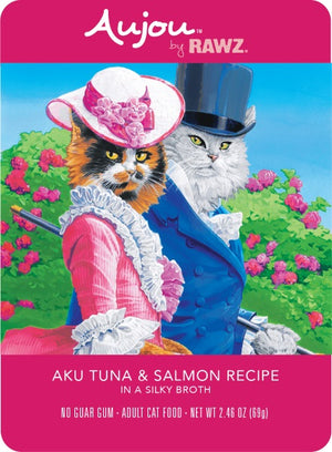 Aujou by RAWZ Cat Aku Tuna & Salmon Wet Cat Food Pouch