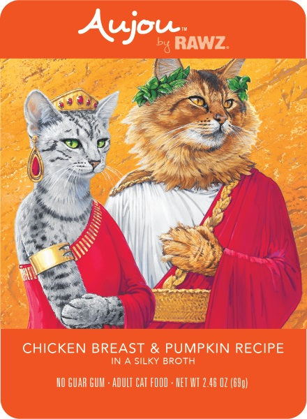 Aujou by RAWZ Cat Chicken Breast & Pumpkin Wet Cat Food Pouch